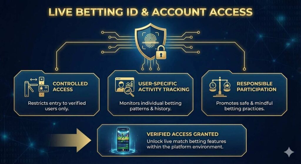Live Betting ID and account access at Reddy Anna Book showing controlled access, user-specific activity tracking, and responsible participation.