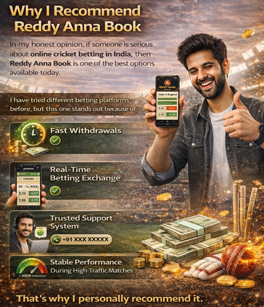 Why I Recommend Reddy Anna Book for online cricket betting in India highlighting fast withdrawals, real time betting exchange, trusted support and stable high traffic performance
