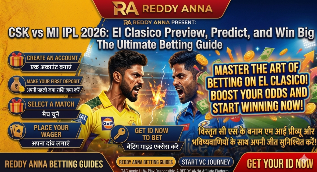 CSK vs MI IPL 2026: El Clasico Preview, Prediction & Betting Tips