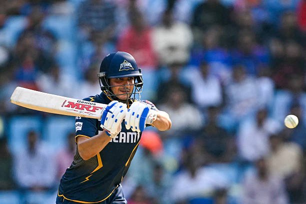 PBKS vs GT Match Prediction  - Gujarat Titans' captain Shubman Gill plays a shot during the Indian Premier League